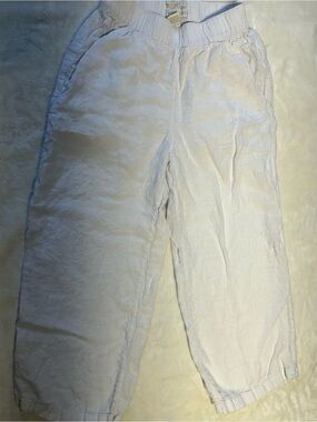 Cynthia Rowley 100% Linen White Pants